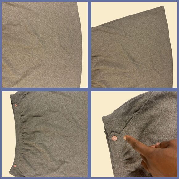 1970s brown midi skirt by Lady Grandview, size 38 vintage 70s womens midi skirt - Picture 2 of 9